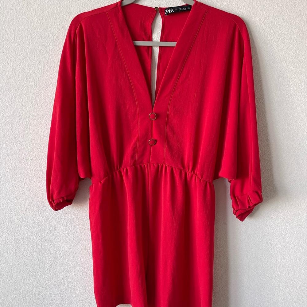 ZARA | Red Romper |
